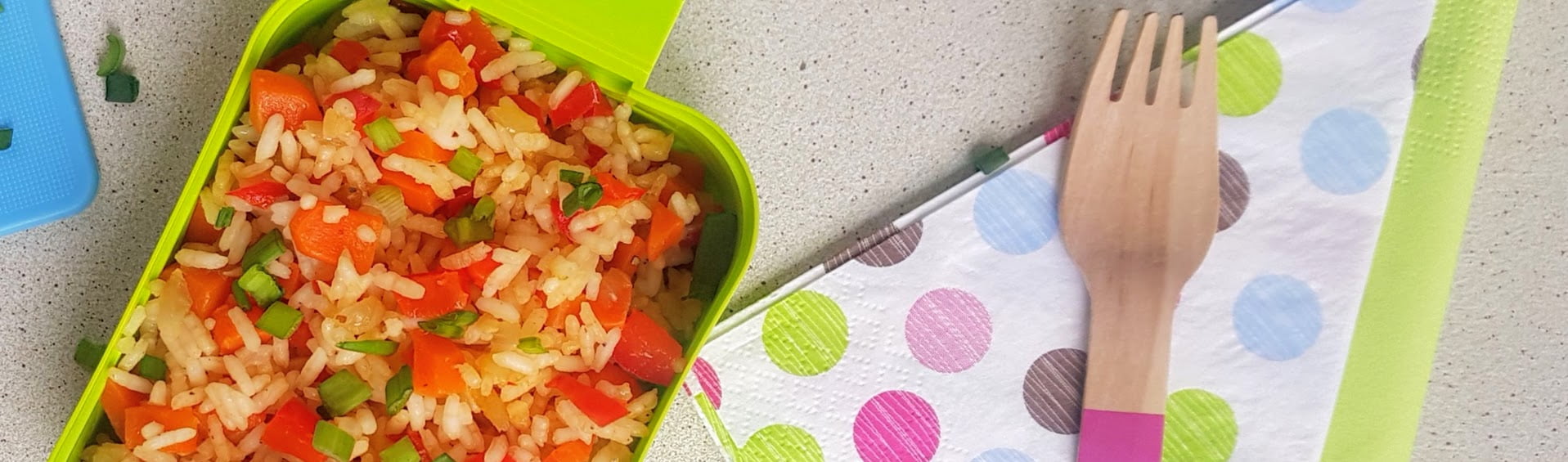 smazony ryz z warzywami dla dziecka