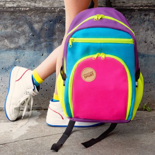 kolorowy plecak mlodziezowy modny szkolny NEON MUNCH