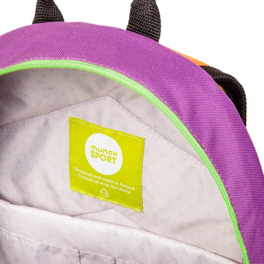 kolorowy plecak mlodziezowy neon munch z termiczna kieszenia srodek