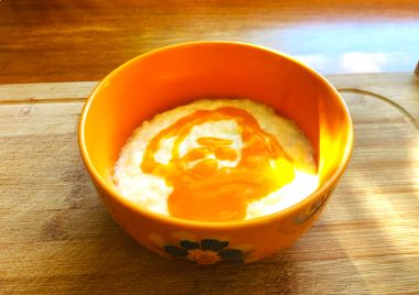 Pudding ryzowy z mango przepis do szkolnej sniadaniowki na slodko i bez cukru