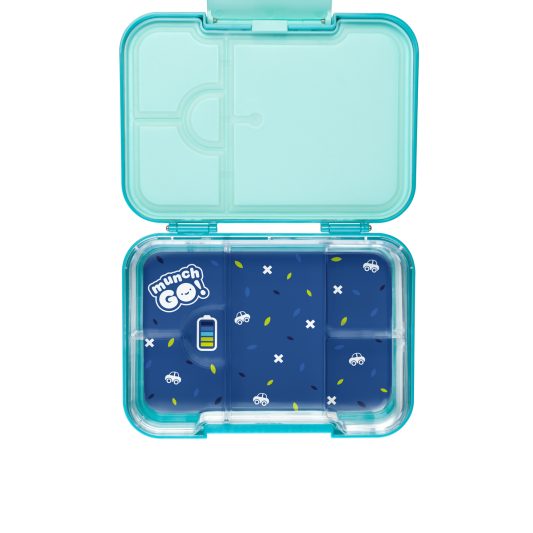 Niebieski lunch box z przegrodkami BILL DETECTIVE lunch munch